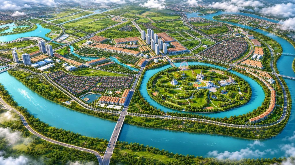 Phối cảnh tổng thể Vinhomes Hòa Long Bắc Ninh
